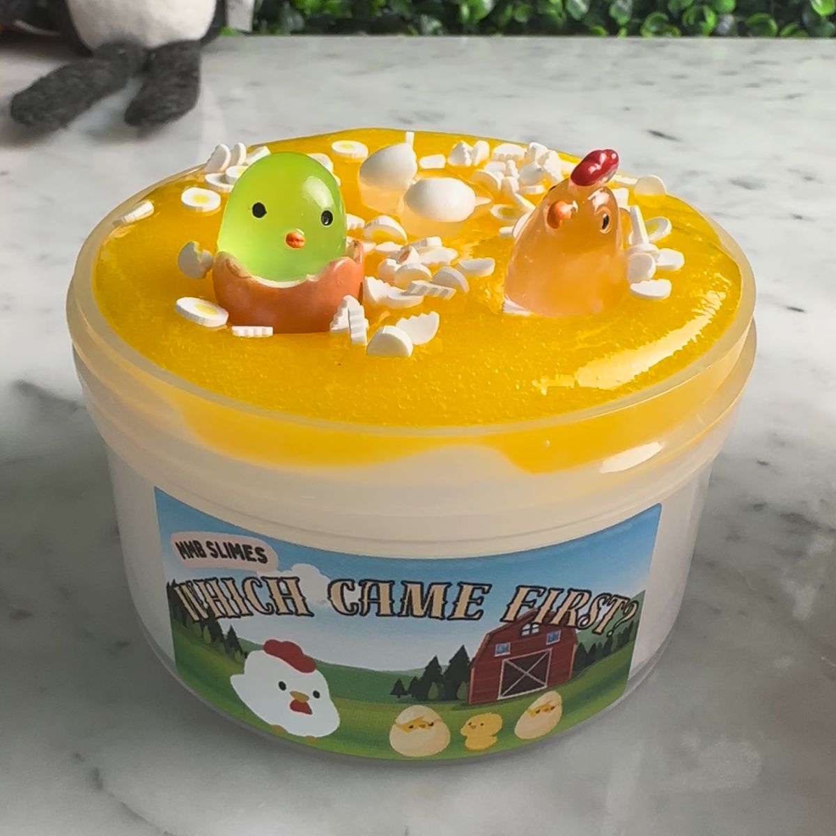 🥚 Which Came First? – Two-Part Slime Kit 🐣