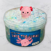 Bobo the Axolotl Glow in the Dark Slime - Mythical Mushbunny Slimes