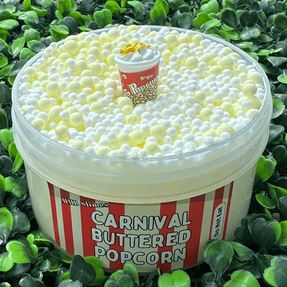 Carnival Buttered Popcorn Slime - Mythical Mushbunny Slimes