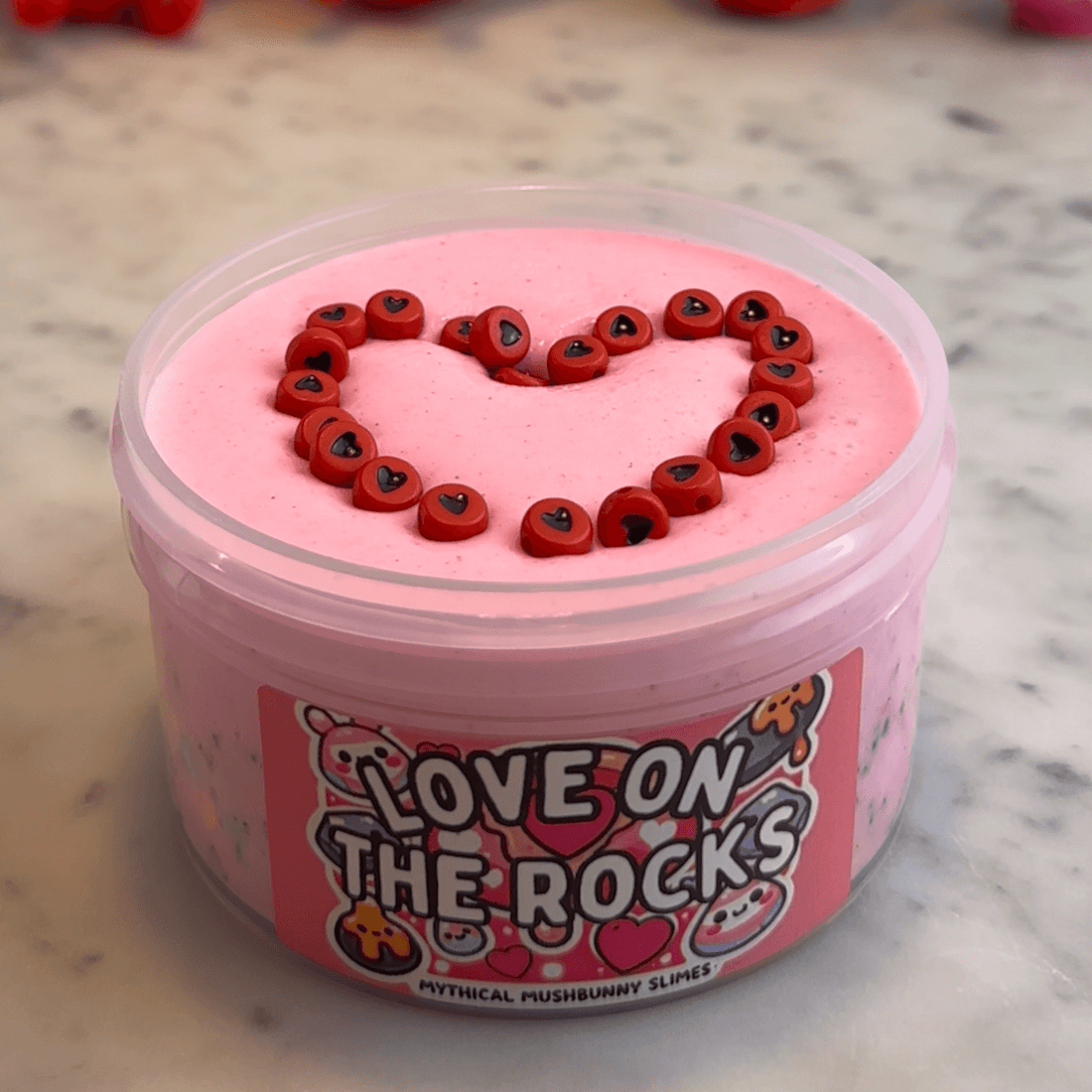 Love on the Rocks Slime | Chubby Bunny Texture - Mythical Mushbunny Slimes