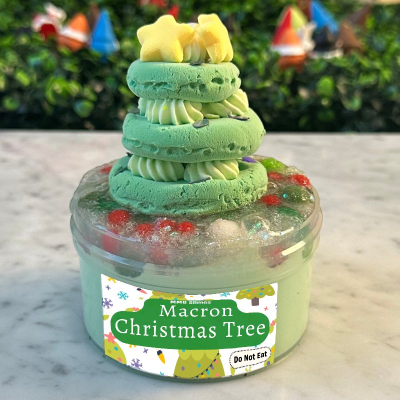 Macron Christmas Tree DIY Slime Kit - Mythical Mushbunny Slimes