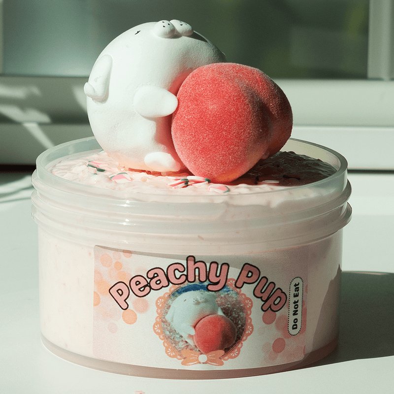 Peachy Pup | DIY Clay Slime Kit - Mythical Mushbunny Slimes