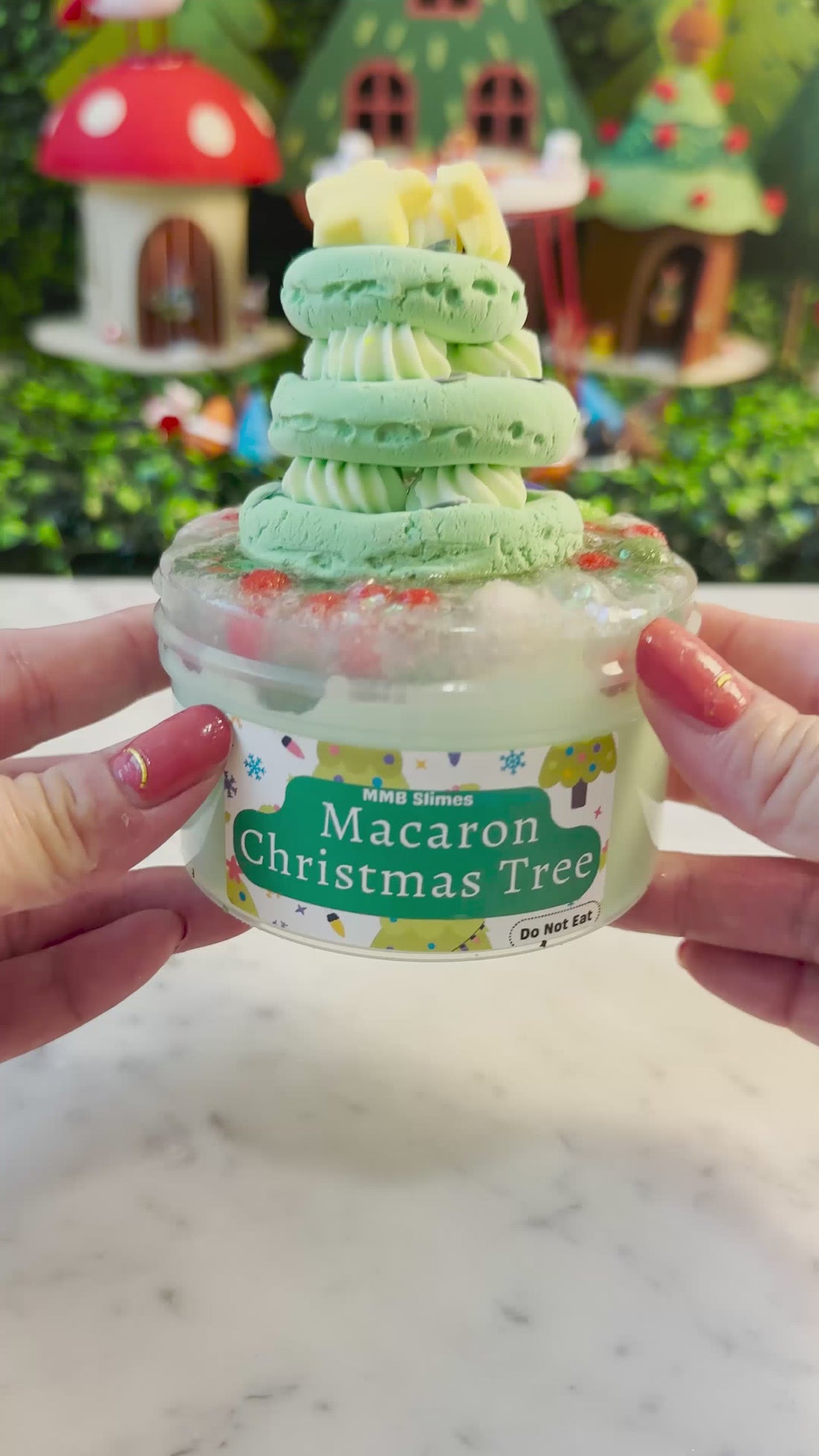 Macron Christmas Tree DIY Slime Kit